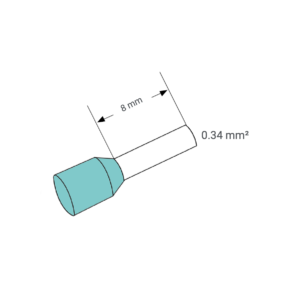 Izolirani tulec - 0,34 - 8 turkizen