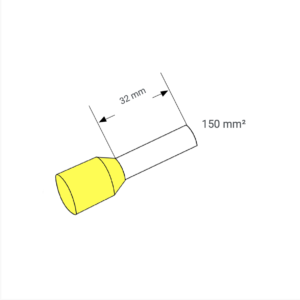 Izolirani tulec 150mm² - 32mm Rumen